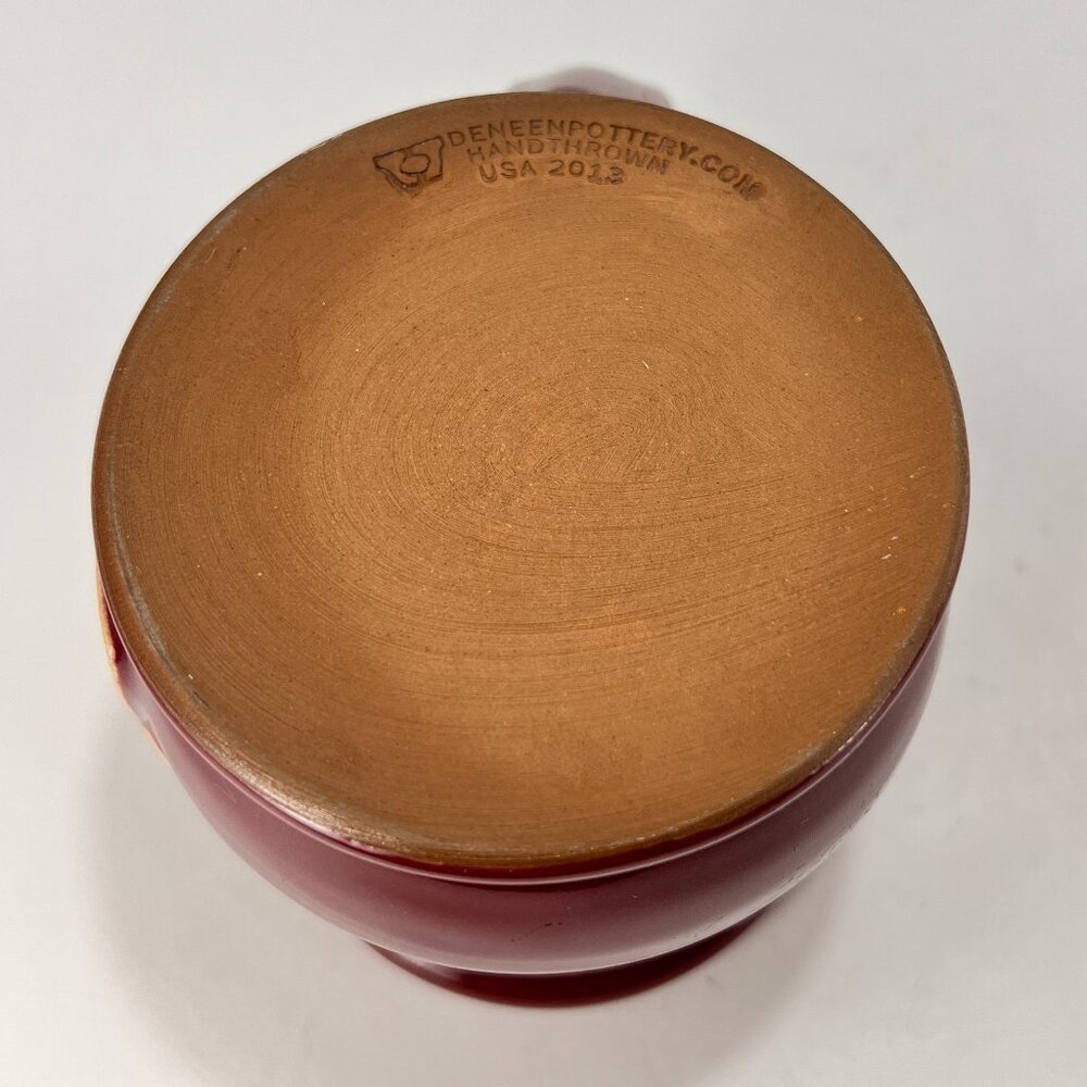 Deneen Pottery Mug Red Stoneware Serendipity Bed Breakfast Ocean City NJ - Picture 7 of 14